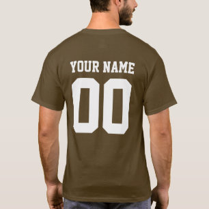 Individuelle Name Nummer Männer Fußball T - Shirt