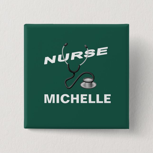 Individuelle Name Nurse Button (Vorderseite)