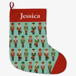 Individuelle Name Nutcracker Großer Weihnachtsstrumpf