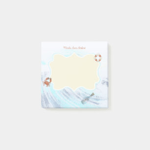 Individuelle Name Ocean Theme Crab Life Preserve F Post-it Klebezettel