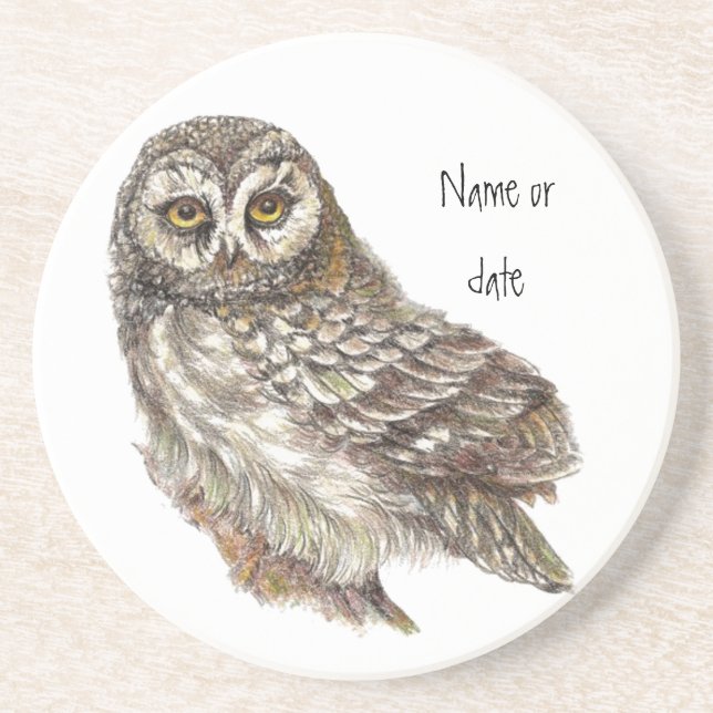 Individuelle Name oder Datum, Vogelart Untersetzer (Vorne)