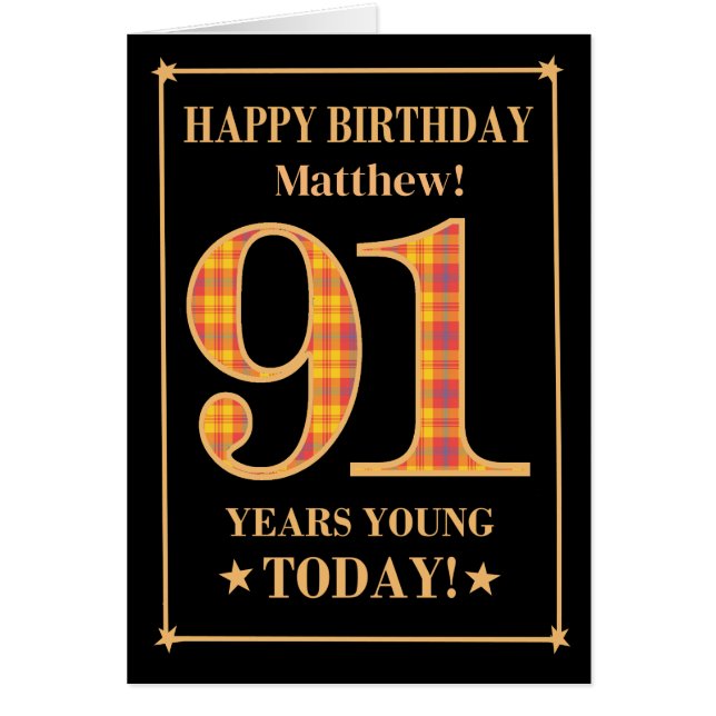 Individuelle Name oder Relation 91. Geburtstag Tar (Vorne)