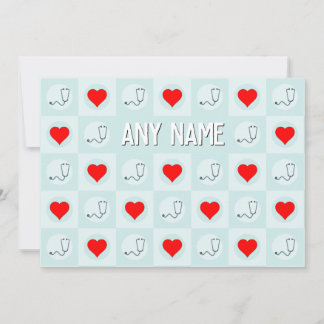 Individuelle Name oder Text von Krankenpflegern od Dankeskarte