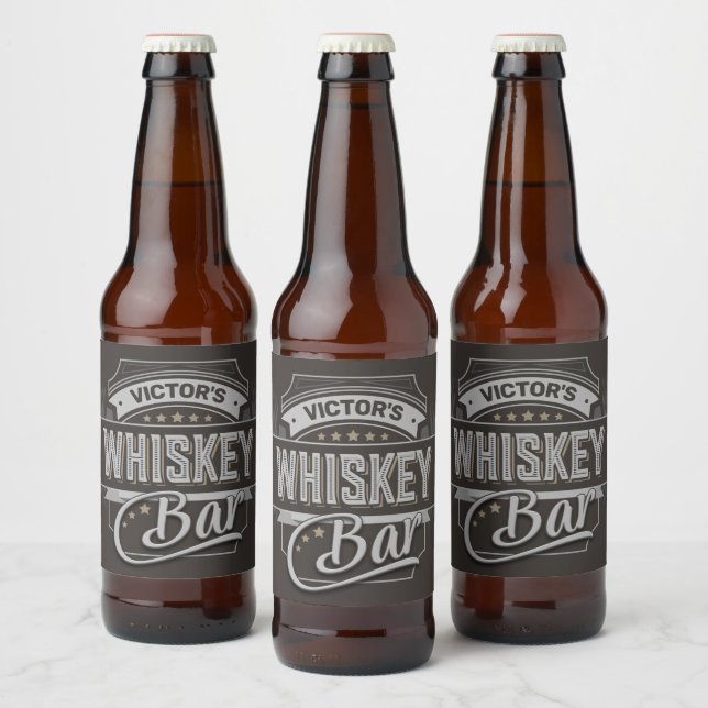 Individuelle Name Old Deluxe Liquor Label Whiskey  Bierflaschenetikett (Flaschen)