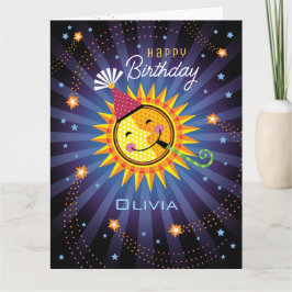 Individuelle Name Olivia Niedliche Geburtstag Card Dankeskarte
