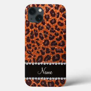 Individuelle Name Orangen-Glitzer-Leopard title_seo2