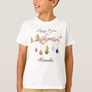 Individuelle Name Ostereier Baby Chicks Frohe Oste T-Shirt