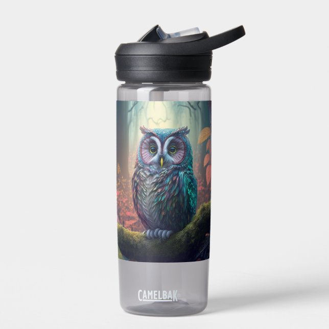 Individuelle Name Owl Forest Trinkflasche (Links)