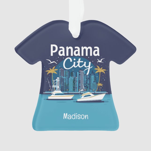 Individuelle Name Panama City Ornament (Vorderseite)