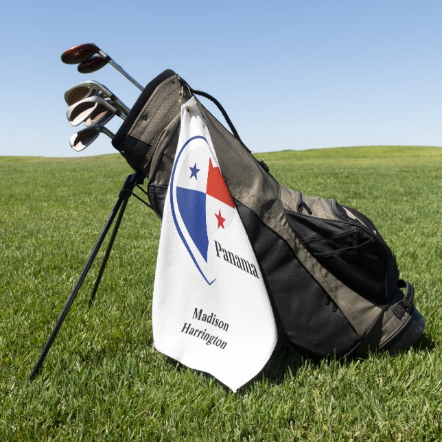 Individuelle Name Panama Liebe Golfhandtuch (Gras)
