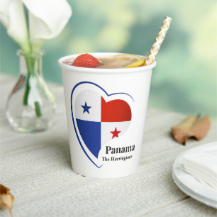 Individuelle Name Panama Liebe Pappbecher