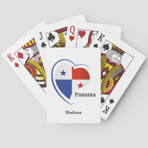 Individuelle Name Panama Liebe Spielkarten