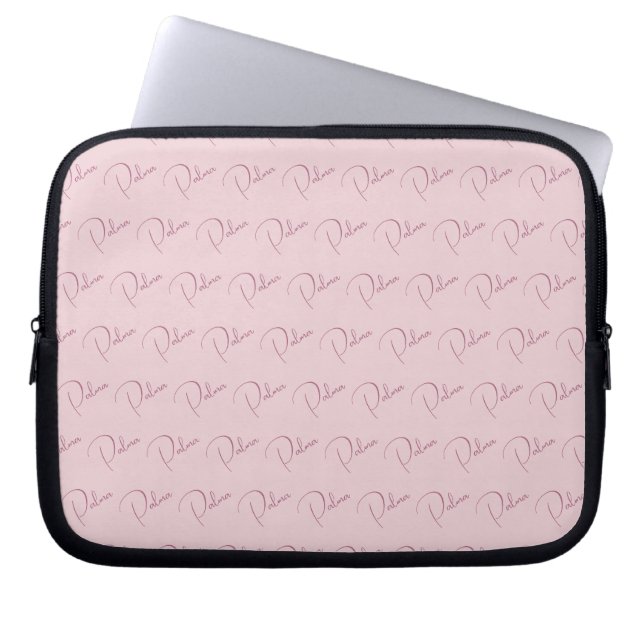 Individuelle Name Pattern Laptopschutzhülle (Vorderseite)