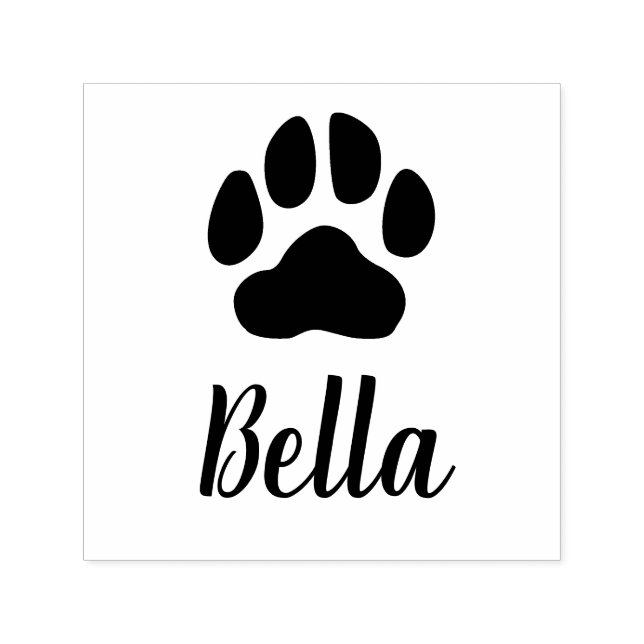 Individuelle Name Paw Print Self Inking Briefmarke Permastempel (Design)
