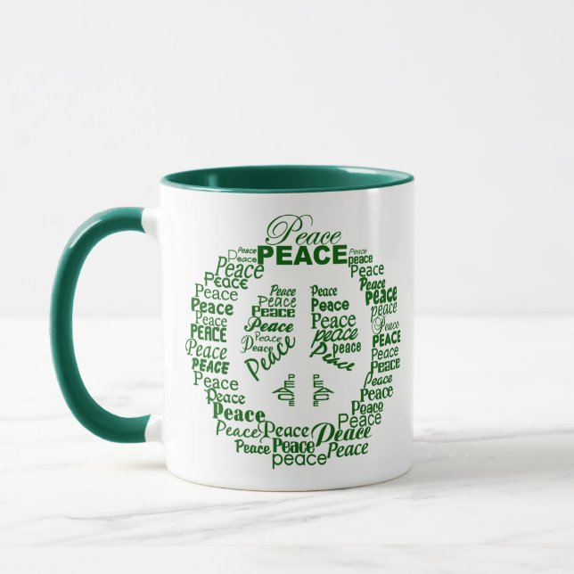 Individuelle Name Peace Tasse (Links)