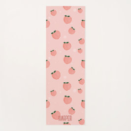 Individuelle Name Peach Frucht Muster Yogamatte