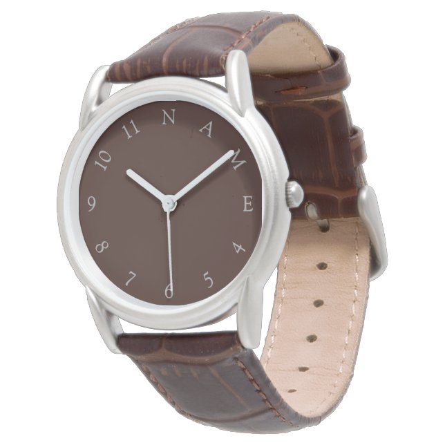 Individuelle Name Personalisiert Mens Classic Wris Armbanduhr (Schrägansicht)