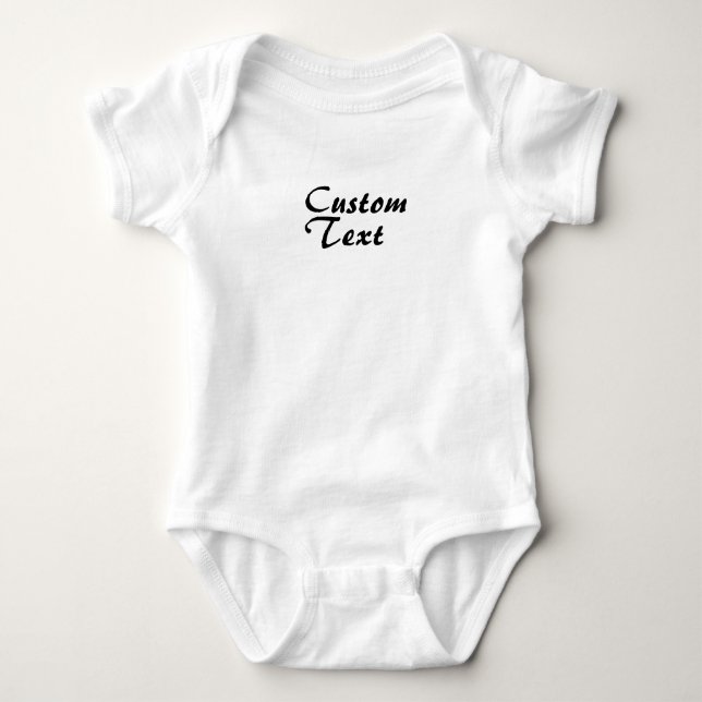Individuelle Name Personalisiert Text Baby Bodysui Baby Strampler (Vorderseite)
