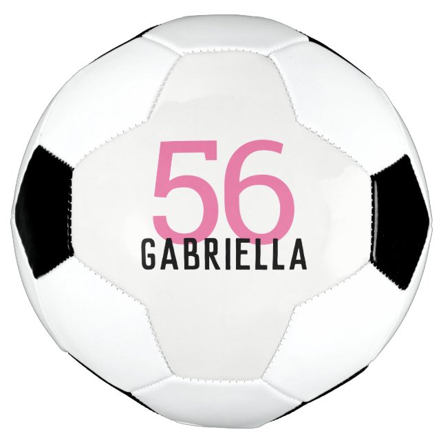 Individuelle Name Personalisierte Anzahl Mädchen r Fußball (Gedreht)