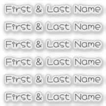INDIVIDUELLE NAME — Personalisierte Etikettenpacku