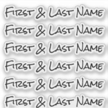 INDIVIDUELLE NAME — Personalisierte Etikettenpacku