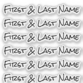INDIVIDUELLE NAME — Personalisierte Etikettenpacku Aufkleber