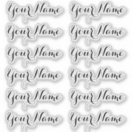 INDIVIDUELLE NAME — Personalisierte Etikettenpacku Aufkleber