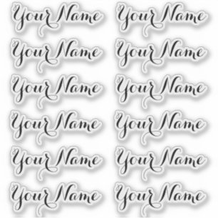 INDIVIDUELLE NAME — Personalisierte Etikettenpacku Aufkleber
