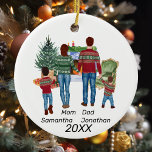 Individuelle Name Personalisierte Farbe Keramik Ornament<br><div class="desc">Dieses Design entstand durch digitale Kunst, es kann in dem Bereich personalisiert sein, der durch das Ändern des Fotos oder das Hinzufügen eigener Wörter zur Verfügung gestellt oder angepasst wird. Kontaktieren Sie mich unter colorflowcreations@gmail.com wenn Sie dieses Design auf einem anderen Produkt haben möchten oder die Anzahl, Geschlecht oder Haarfarbe...</div>