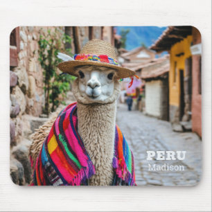 Individuelle Name Peru Llama Mousepad