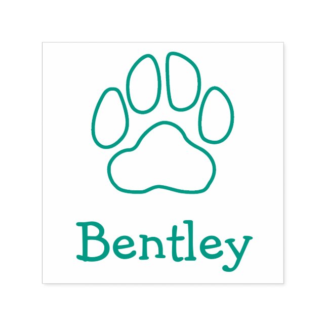 Individuelle Name Pet Signature Pay Print Kontur Permastempel (Design)
