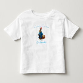 Individuelle Name Peter Easter Egg Körbchen Kleinkind T-shirt