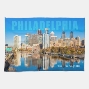 Individuelle Name Philadelphia Pennsylvania Geschirrtuch