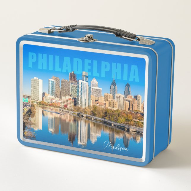 Individuelle Name Philadelphia Pennsylvania Metall Brotdose (Vorderseite)
