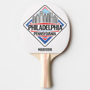 Individuelle Name Philadelphia Pennsylvania Tischtennis Schläger