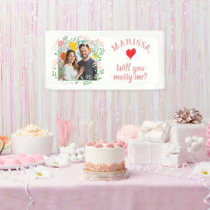 Individuelle Name Pic Floral werden Sie heiraten m Banner