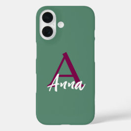 Individuelle Name Pink iPhone 16 Fall Hülle