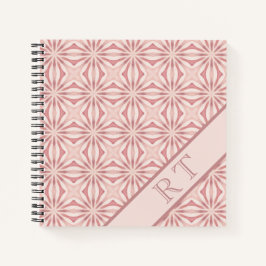Individuelle Name Pink Moderne Blumenchic Hübsch G Notizbuch