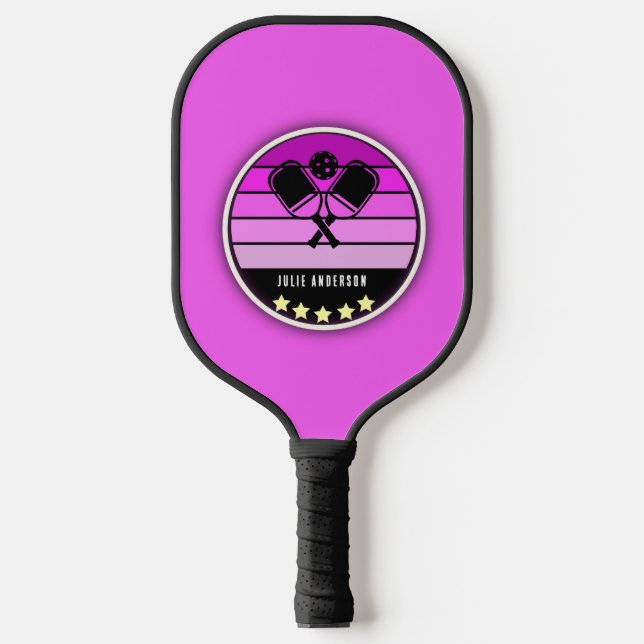 Individuelle Name Pink Pickleball Schläger (Vorderseite)