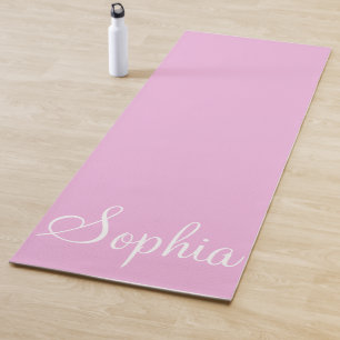 Individuelle Name Pink Yoga Mat Yogamatte