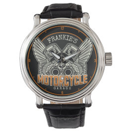 Individuelle Name Pistolen Wings Motorrad Fahrradg Armbanduhr