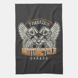 Individuelle Name Pistolen Wings Motorrad Fahrradg Geschirrtuch