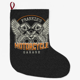 Individuelle Name Pistolen Wings Motorrad Fahrradg Großer Weihnachtsstrumpf