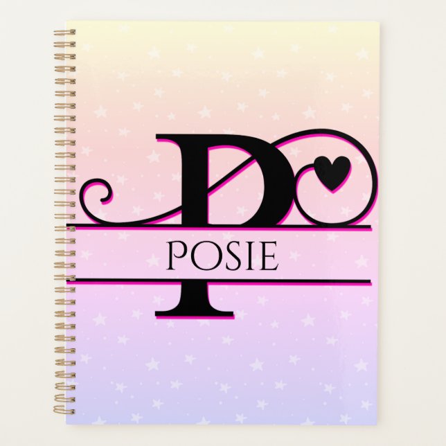 Individuelle Name-Planer, Personalisierter Planer (Vorderseite)