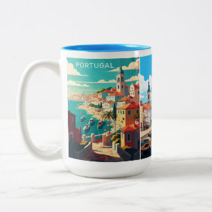 Individuelle Name Portugal Zweifarbige Tasse