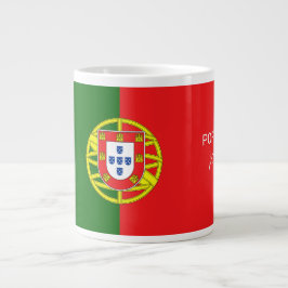 Individuelle Name Portugese Flag Jumbo-Tasse