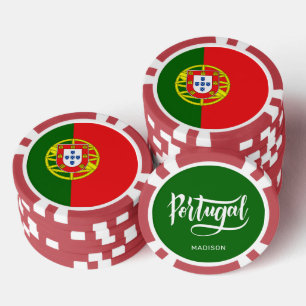 Individuelle Name Portugese Flag Pokerchips