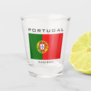 Individuelle Name Portugese Flag Schnapsglas