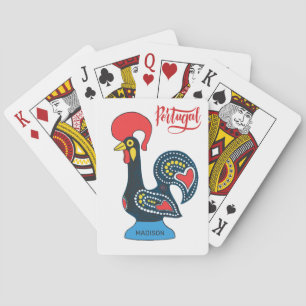 Individuelle Name Portugese Rooster Spielkarten