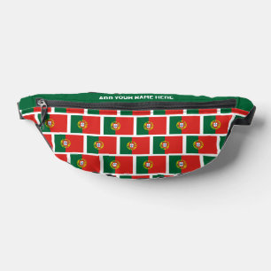 Individuelle Name PORTUGIESISCHE FLAG PORTUGALS Bauchtasche